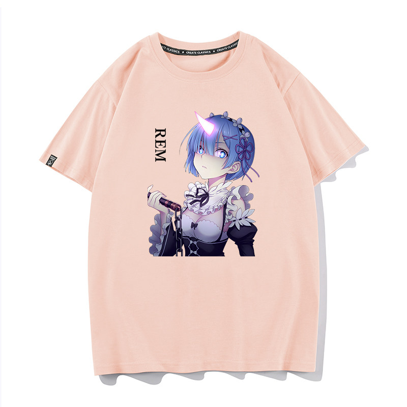 豆小萌从零开始的异世界生活雷姆拉姆爱蜜莉雅男女短袖T恤衫衣服,淘宝优惠券,粉丝福利购,淘宝优惠卷