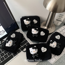 Cute plush zero wallet Mini portable small card bag containing headphone bag lovers bag pendant gift idea