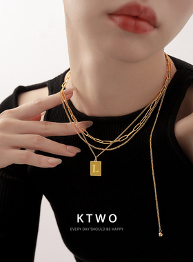 潮酷项链女高级设计感潮流男款
