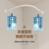 No punching bathroom shower curtain curved magnetic set