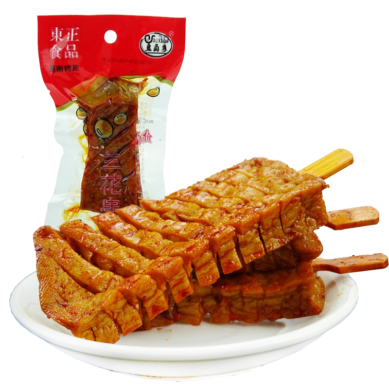豆卤乡兰花串武冈卤豆干袋装湖南特产香辣豆腐休闲麻辣零食品小吃_虎窝淘