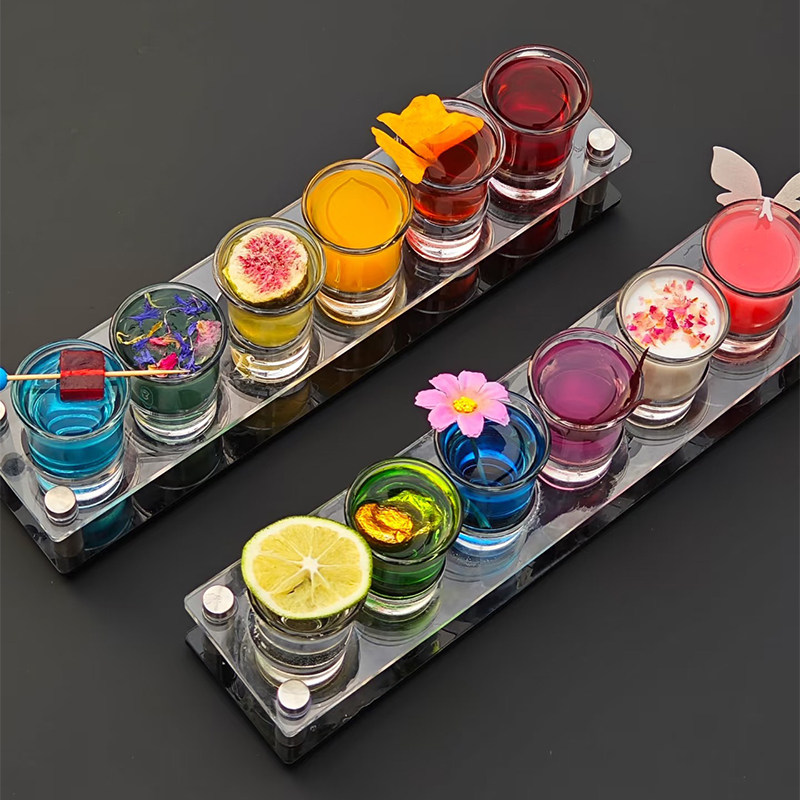 酒吧B52子弹杯玻璃小酒杯一口杯磨砂野格杯龙舌兰shot杯套装杯架,淘宝优惠券,粉丝福利购,淘宝优惠卷