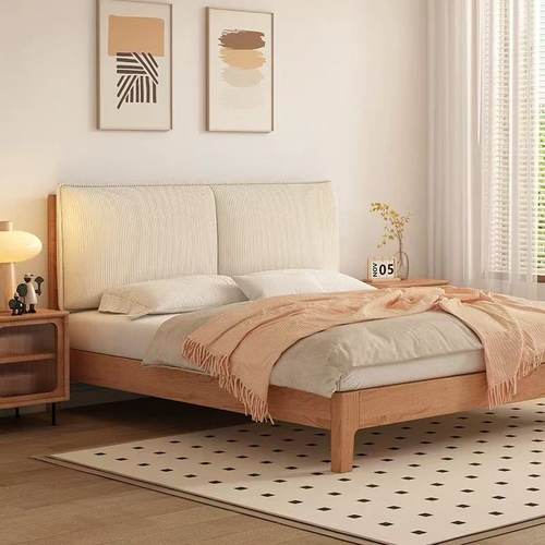 灯芯绒床头靠垫榻榻米软包大靠背卧室床头自粘加厚防撞定制可拆洗 - 图0