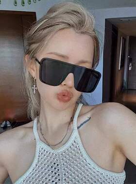 不挑脸型！大框墨镜太阳镜眼镜女