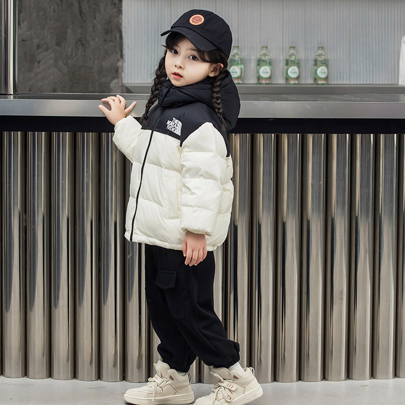 童装儿童羽绒服男童女童白鸭绒外套宝宝拼色加厚羽绒服中小童外穿,淘宝优惠券,粉丝福利购,淘宝优惠卷