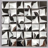 Мозаика из нержавеющей стали европейская трехмерная маленькая кусочка гальваническая зеркало отель бар Ktv Фоновая настенная металлическая наклейка