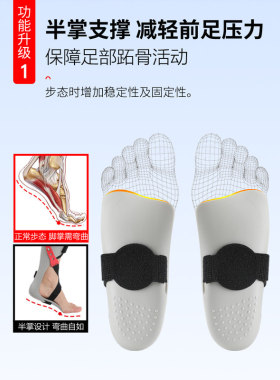 足内翻偏瘫脚踝矫形器
