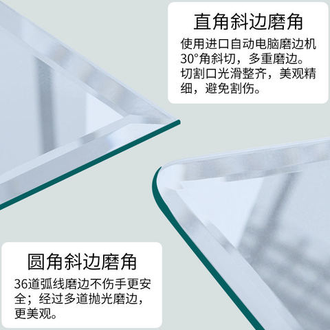 定制高清浴室镜子免打孔无框贴墙厕所壁挂洗手间卫浴镜化妆镜自粘