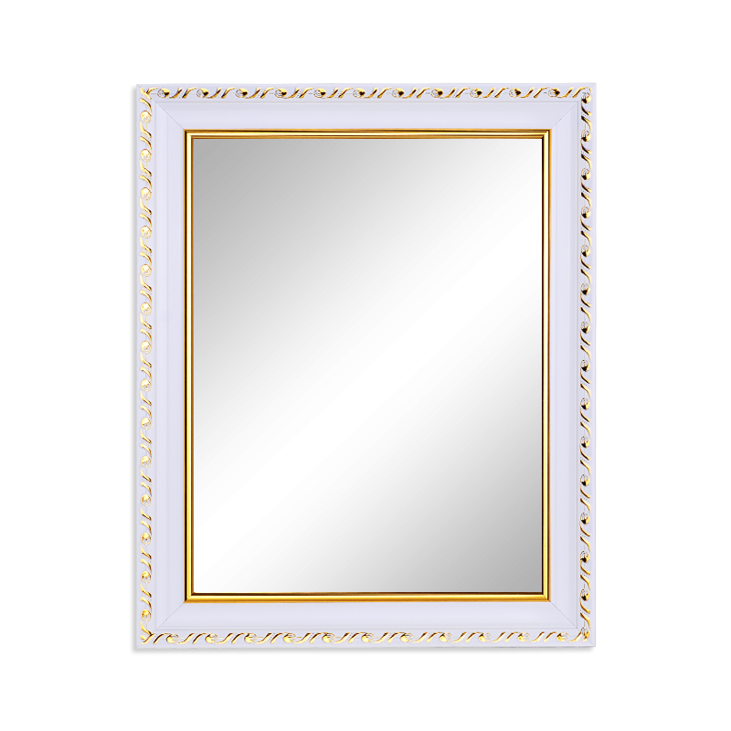欧式浴室镜粘贴带框镜子卫生间镜卫浴镜洗手间镜贴墙镜壁挂镜梳妆