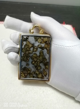 博力汉姆橄榄陨铁平安无事牌挂件