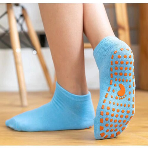 防滑蹦床袜亲子居家宝宝大人室内袜套女瑜伽儿童游乐场专用地板袜 - 图1