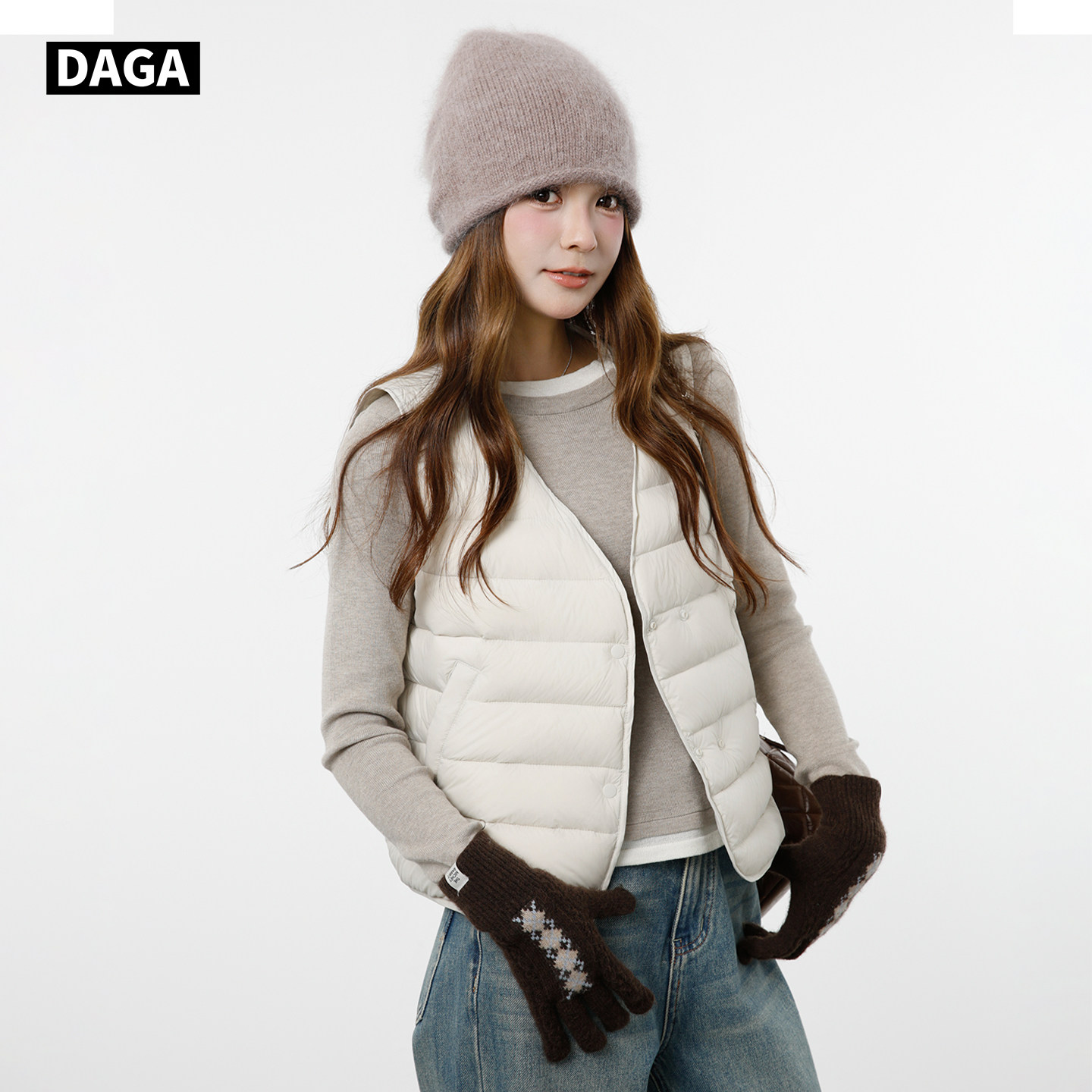 大嘎daga排骨羽绒马甲女款2025新款外穿背心坎肩短款内搭轻薄内胆,淘宝优惠券,粉丝福利购,淘宝优惠卷