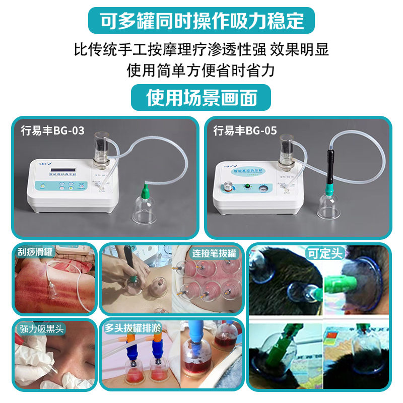 行易丰智能电动拔罐机器负压滑拉罐刮痧仪疏通经络理疗面部清洁按