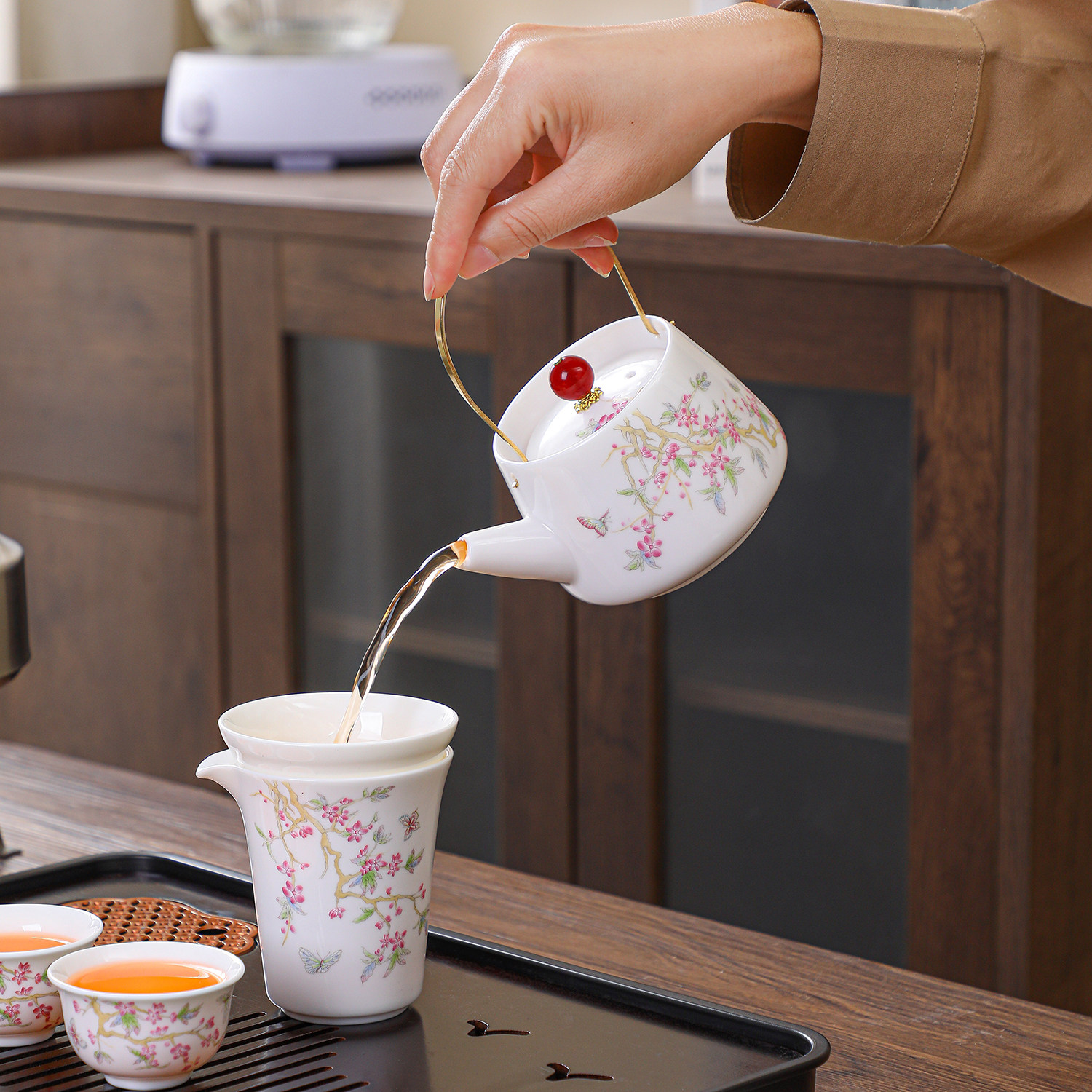 户外露营便携式旅行茶具套装多功能车载围炉煮茶烧水壶茶杯整套,淘宝优惠券,粉丝福利购,淘宝优惠卷