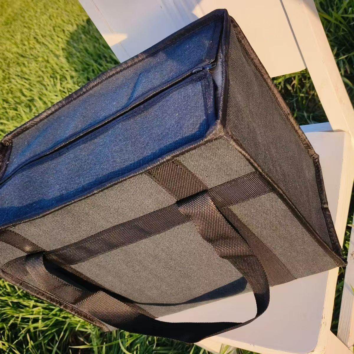 特厚黑色手提收纳包帆布工具包大容量行李包旅行包加厚耐磨手提包,淘宝优惠券,粉丝福利购,淘宝优惠卷