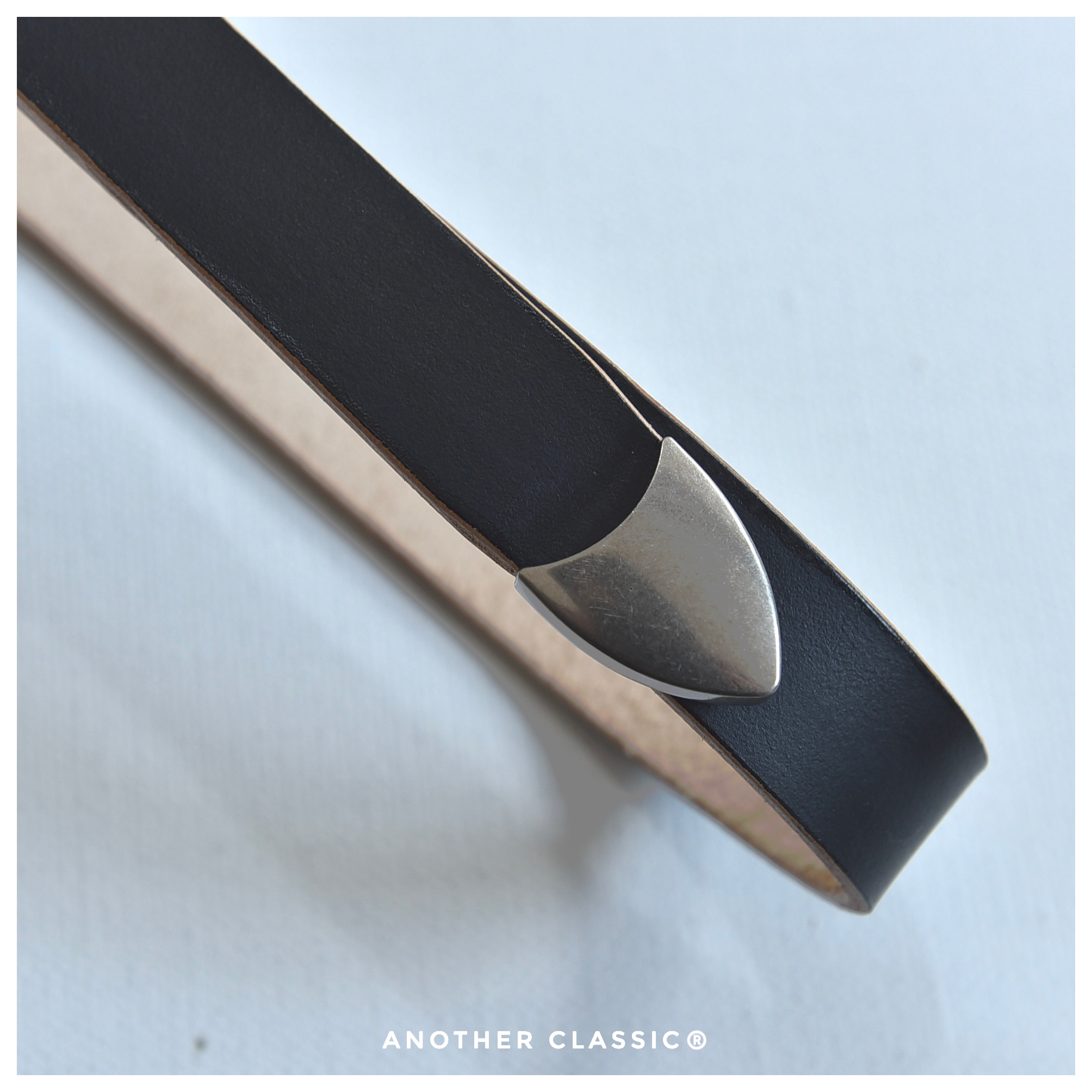 ANOTHER CLASSIC26ss 3cm暗黑茶芯手工腰带 - 图2