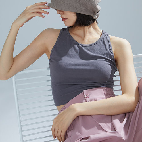 S-31舞蹈服女夏装跳舞练功服运动背心薄款高腰古典现代舞原创新款 - 图1