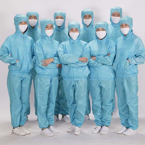 冬季食品厂工作服套装男烘焙车间女防尘服装连帽分体工衣刺绣logo - 图0
