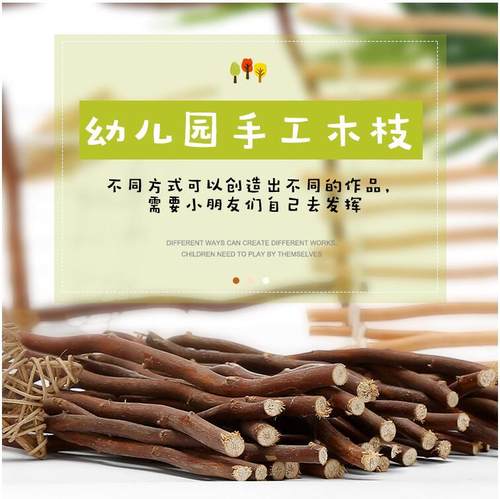 树枝材料松果装饰天然枯枝花束幼儿园手工diy树干创意原木画摆件 - 图0