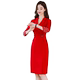 Suit cổ áo đầm nữ đầu thu 2019 phổ biến mới của phụ nữ eo thon giảm béo bước chân chuyên nghiệp - Váy eo cao 	váy xếp ly eo Váy eo cao