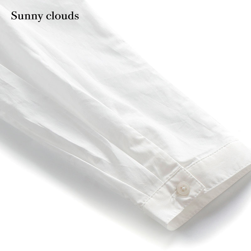 秋季新品 桑妮库拉/Sunny clouds 女式纯棉不对称刺绣衬衫 - 图3