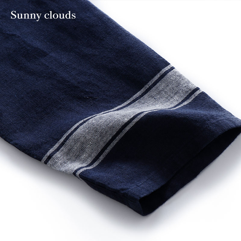 秋季新品 桑妮库拉/Sunny clouds 女式亚麻海军领罩衫 - 图2