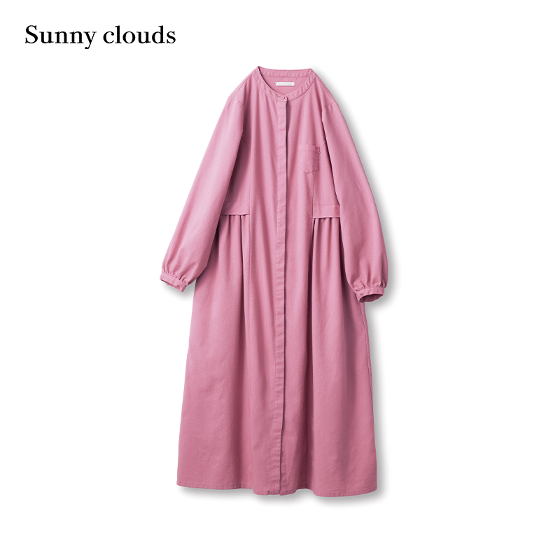 春季新品 桑妮库拉/Sunny clouds女式早春衬衫裙款连衣裙（粉） - 图0