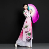 Двусторонний двухцветный синий танцующий шелковый воздушный змей, градиент