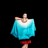 Расширенное выступление FAR SILK DANCE FAN PLAZA DANCE Взрослый Янге Градиент Классический Фан -Фан -Фан Фан