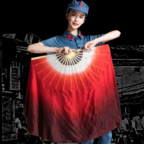 Фан -фанат танца Wanjiang Real Silk Fan Fan Fan Fan Fan Fan Fan Gradm -Число классическое танце