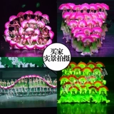 Настоящий фанат Silk Dance Jiazhou Yangge Dancing Fan Fan Double -Sided Dance Gradient Color Performance Performance