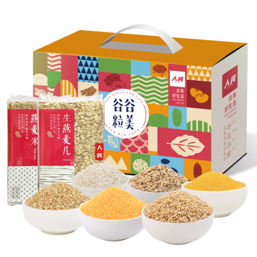 人民食品五谷杂粮礼盒2850g八宝粥粗粮米年货礼盒大礼包团购送礼 - 图3