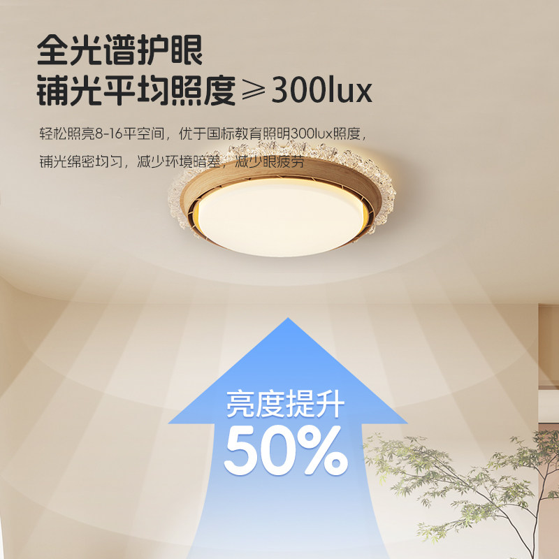 无叶风扇灯卧室灯客厅书房灯餐厅儿童房护眼静音简约中古风吸顶灯,淘宝优惠券,粉丝福利购,淘宝优惠卷