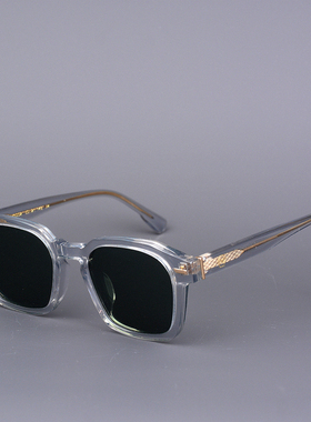 简约EASHEN彩色偏光灰蓝墨镜男女百搭开车钓鱼板材太阳镜可配度数