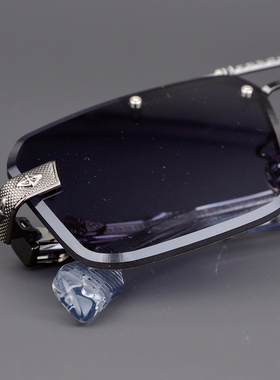 无框方款太阳镜神仙色渐进墨镜