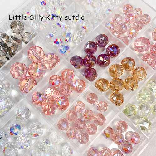 【星梦】优质高亮进口切面晶晶通孔diy串珠手链项链饰品配件材料 - 图1