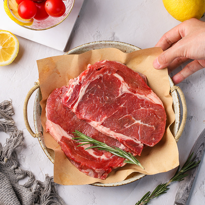 恒都國產谷飼西冷眼肉整切牛排1300g新鮮原肉整切健身牛扒套餐_恒都食品旗艦店_水產肉類_新鮮蔬果_熟食
