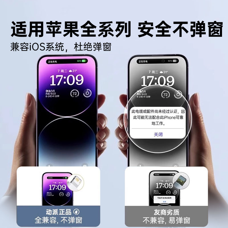 适用苹果充电器线iPhone14promax手机数据线usb快充pd双头15type-c原c装13/12/11平板ipad防折断保护车载冲X-图1