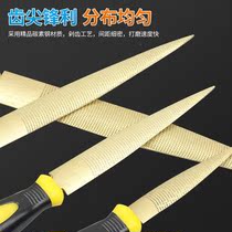 Gold filing woodworking rubbing knife hard wood rubbing knife fine toothed hand filing red wood shaping filing grinding tool semi-circle double face bruising