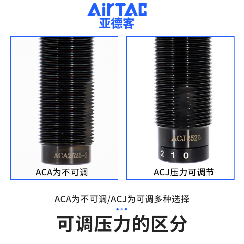 亚德客油压缓冲器AC/ACA0806/1007/1420/1210/1412/1416/-1-2-3/N-图0