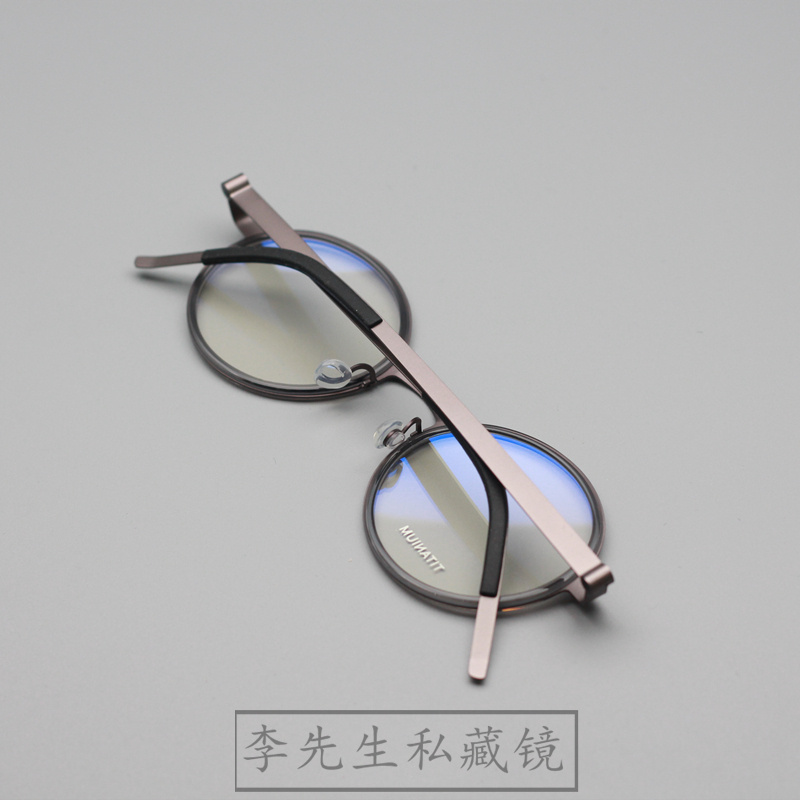 9707椭圆形眼镜框纯钛姜文同款防蓝光近视男女眼镜架光学复古玳瑁 - 图2