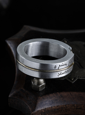 WolyIn情侣925银蒙古元素戒指