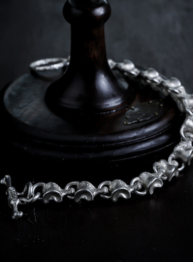 WolyIn情侣925银蒙古元素手链