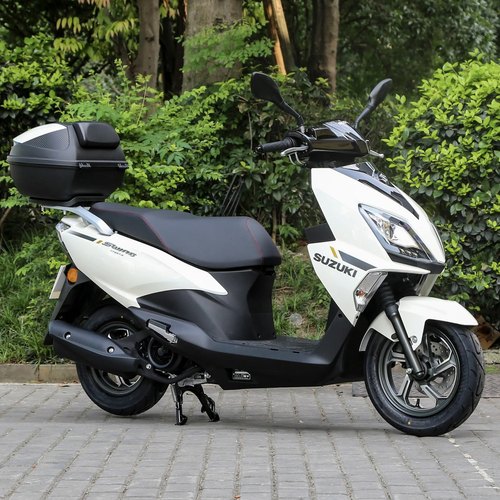 国四电喷铃木UY125CC踏板车男女代步通用燃油助力外卖省油摩托车 - 图2