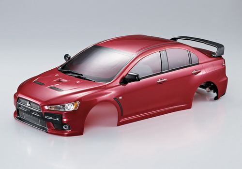 RC遥控模型车1/10漂移油电房车 透明PC车壳 Lancer 三菱EVO 十代 - 图1