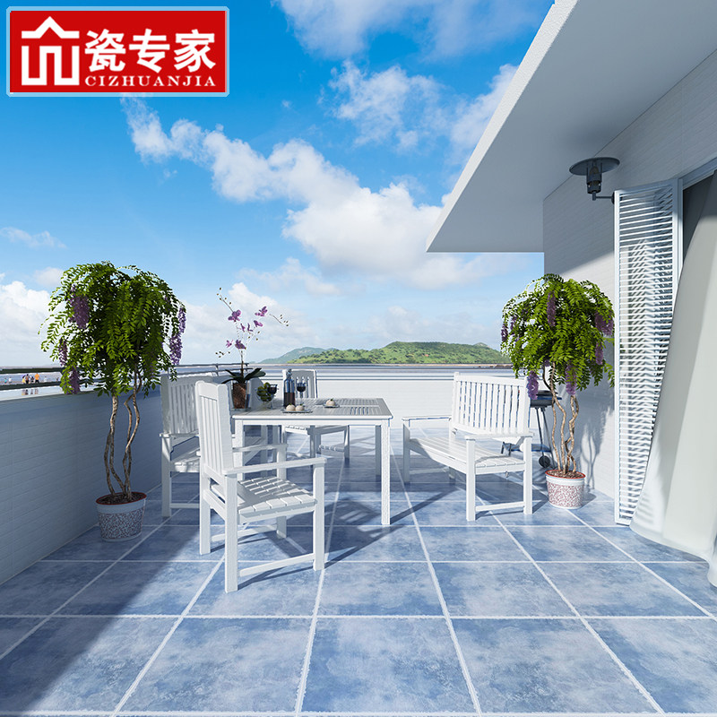 入户花园院子地砖户外防滑防晒仿古砖别墅屋顶阳露台庭院室外瓷砖_虎窝淘