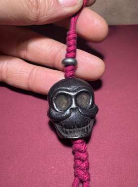 仿古复古做旧老物件藏族密宗天铁托甲阿丹项链吊坠挂件文玩配饰