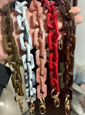 亚克力链条20色包包链条树脂包链眼镜链手机链包包链条钥匙扣挂链