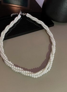 朵镶钻毛衣链女配饰女装饰配饰