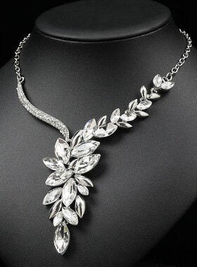 合金镶钻玻璃瑞丽大方简约女